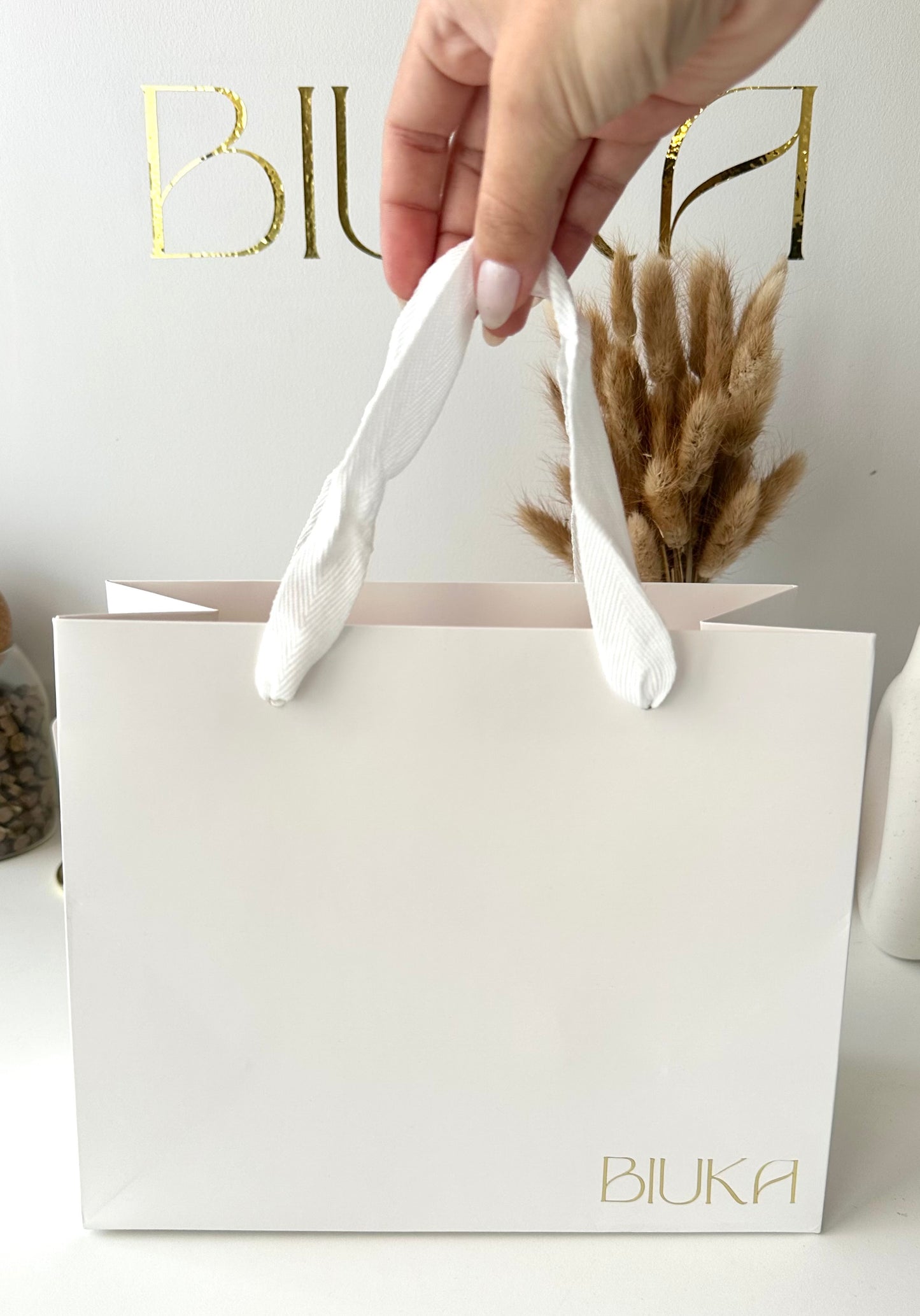 BIUKA Premium Gift Bag White