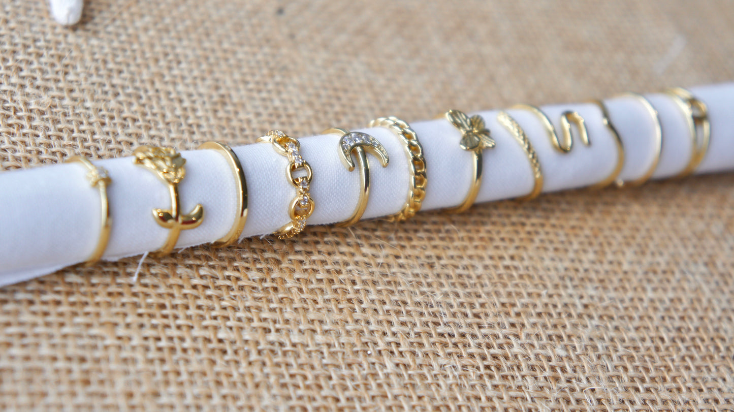 Zirconia Chain Ring