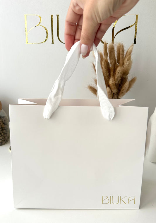 BIUKA Premium Gift Bag White