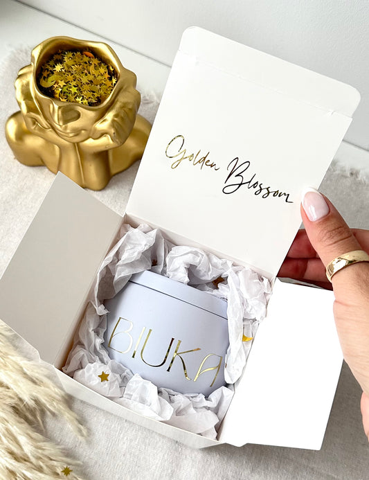 Golden Blossom Premium Candle