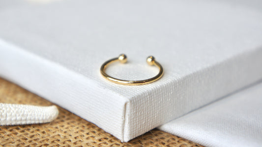 Dark Gold Plain Ring