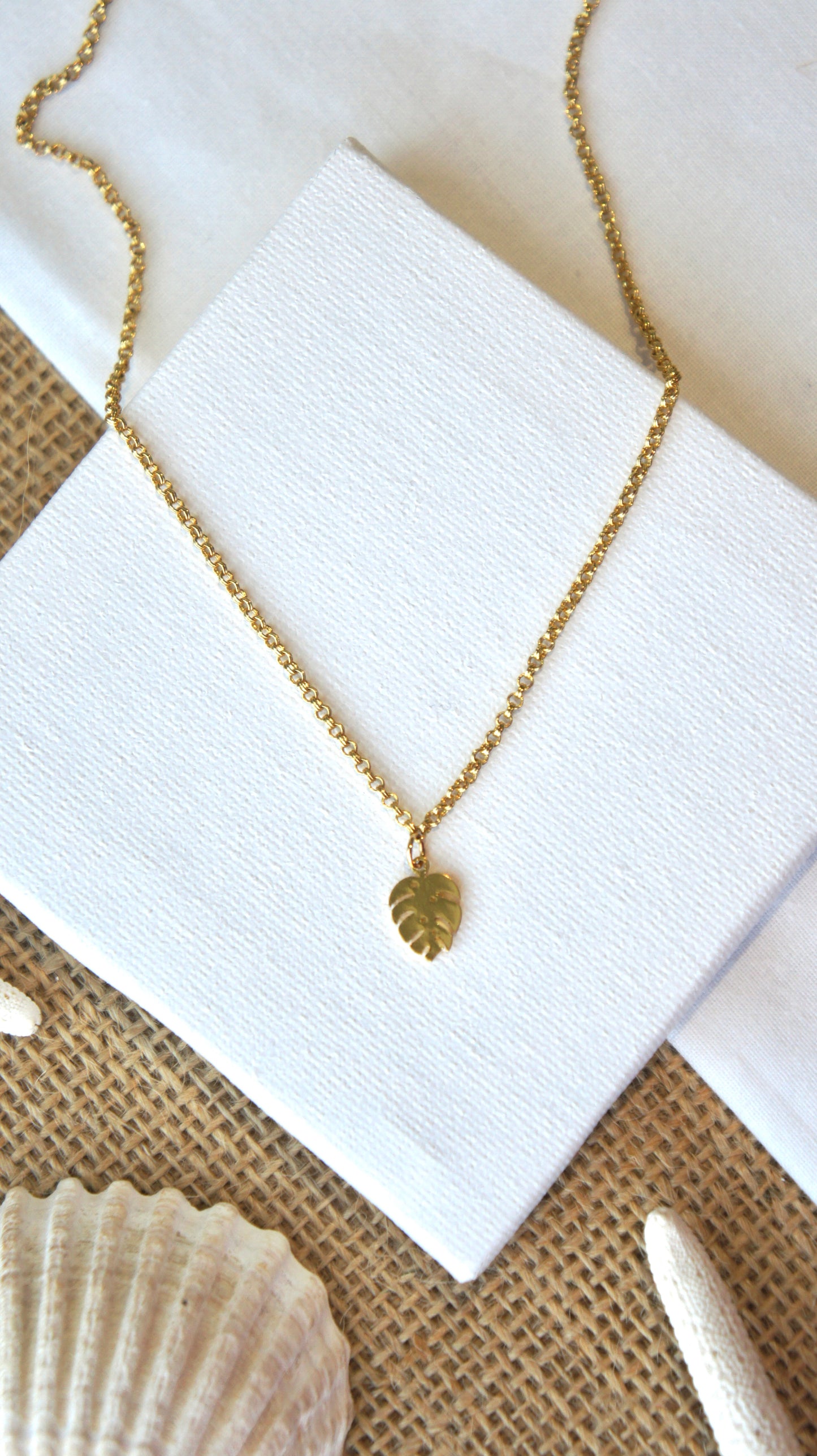 Monstera Leaf Necklace