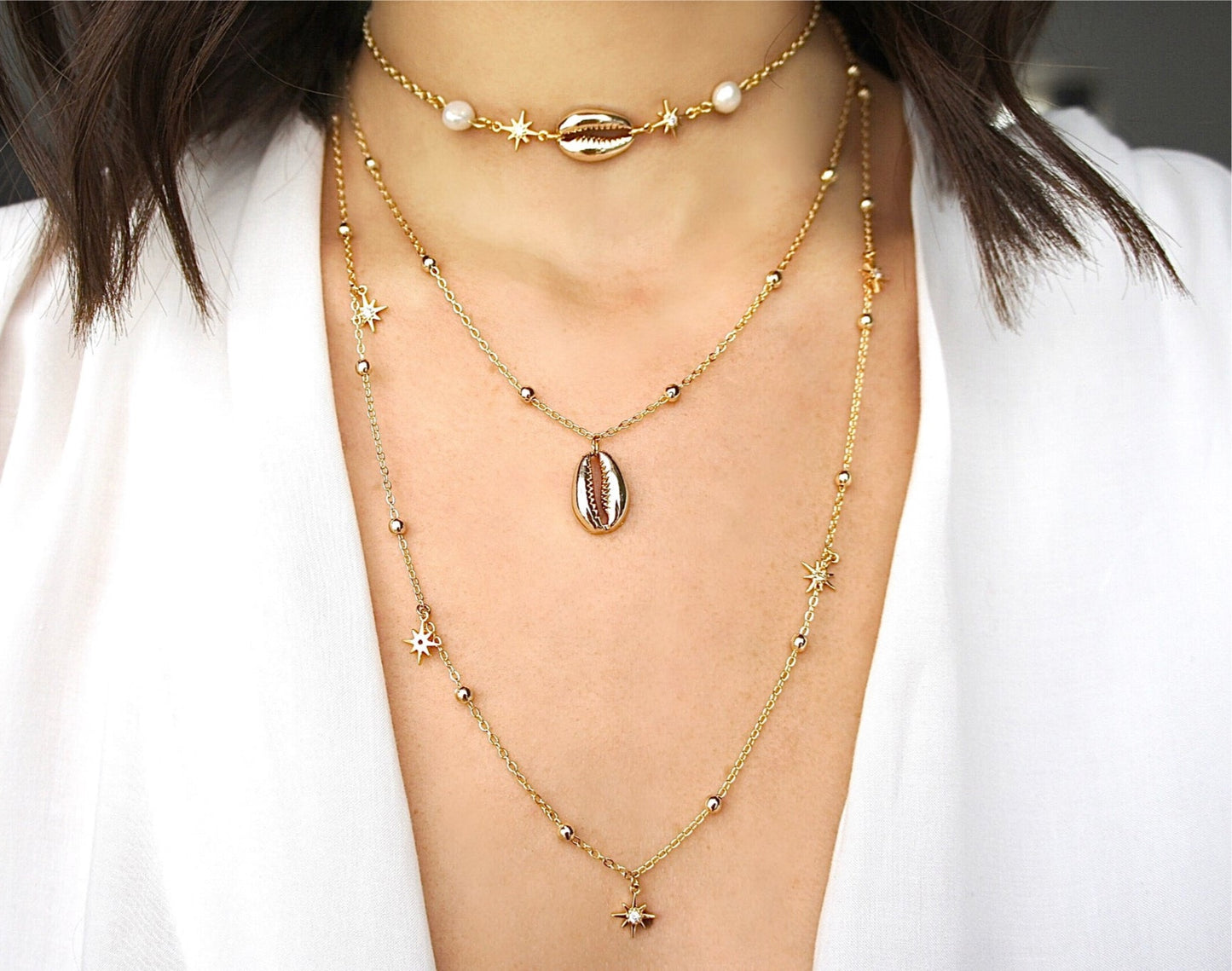 Gold Shell Necklace