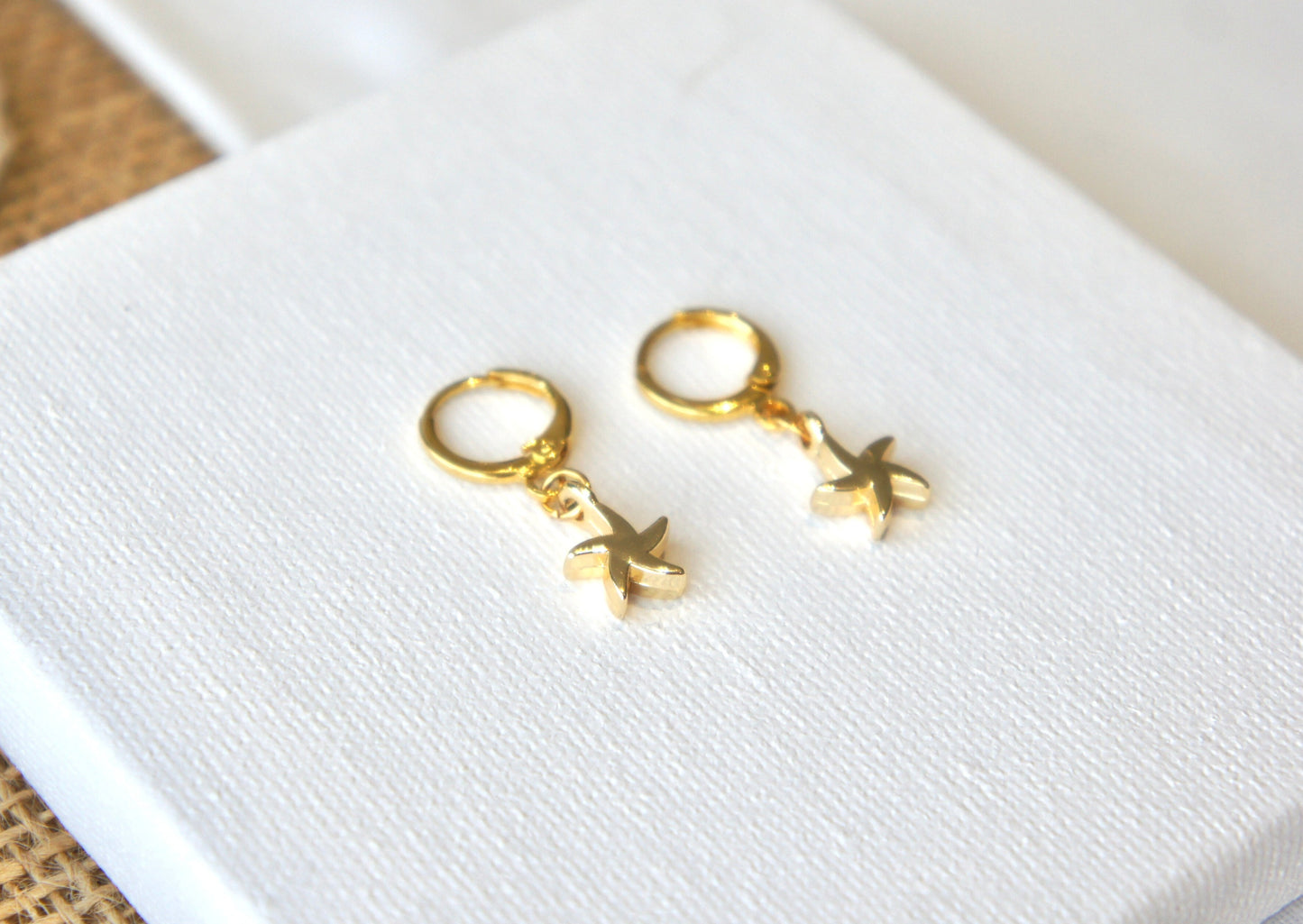 Starfish Huggie Earrings