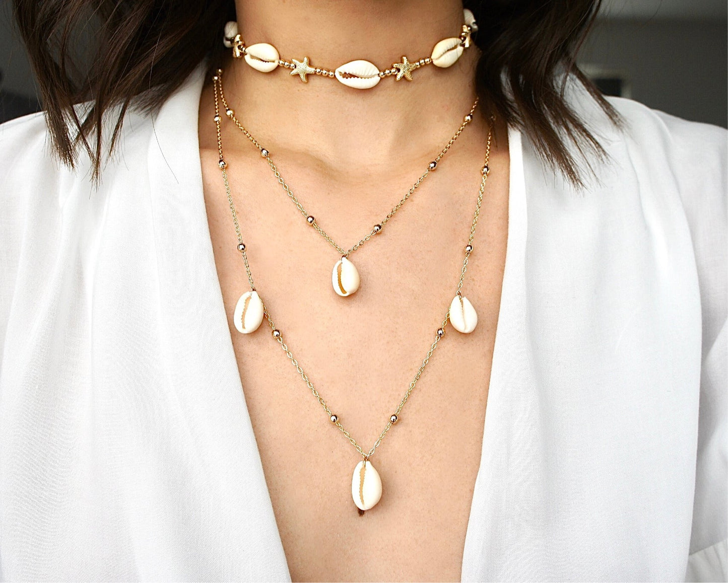 Natural Shells Long Necklace