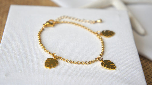 Monstera Leaf Bracelet