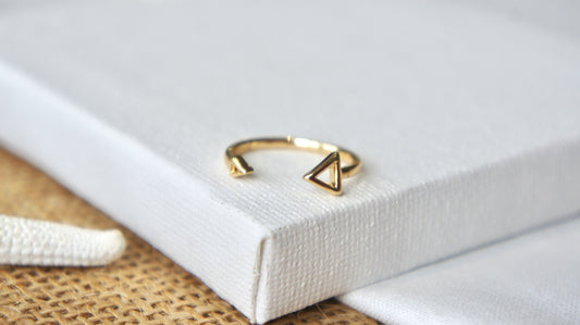 Dark Gold Arrow Ring