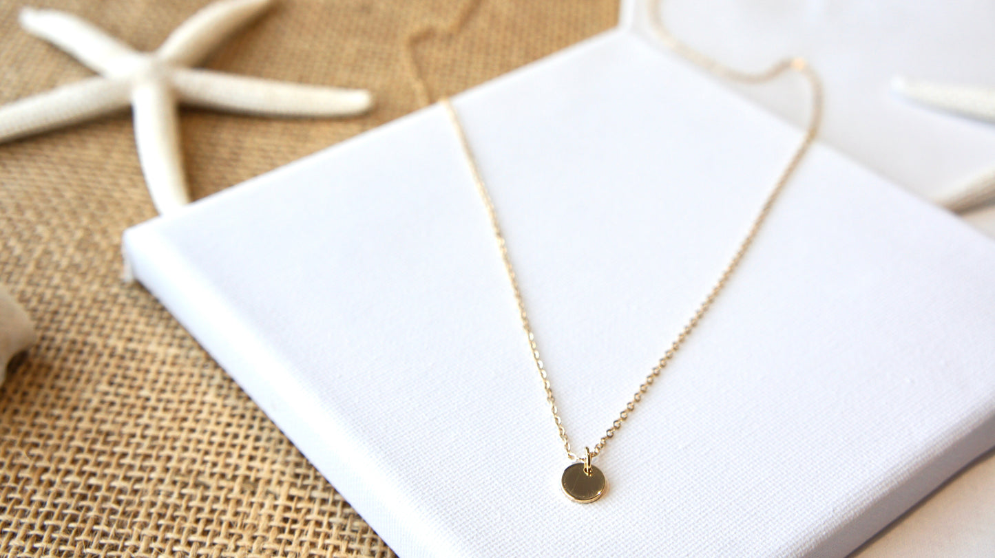 Small Coin Long Necklace