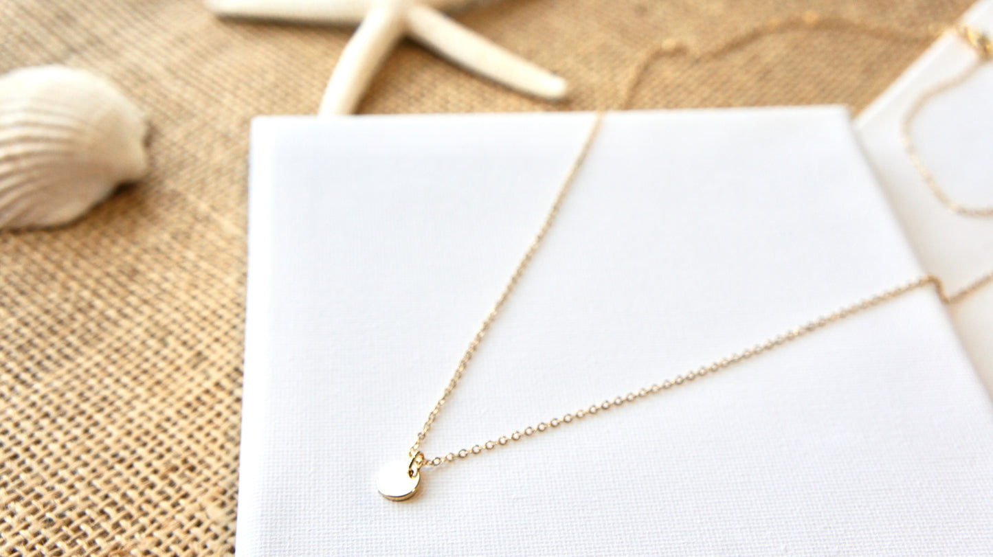 Small Coin Long Necklace